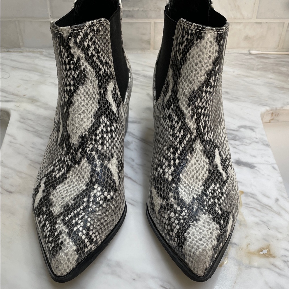 Blondo Snakeskin Ankle Boots
